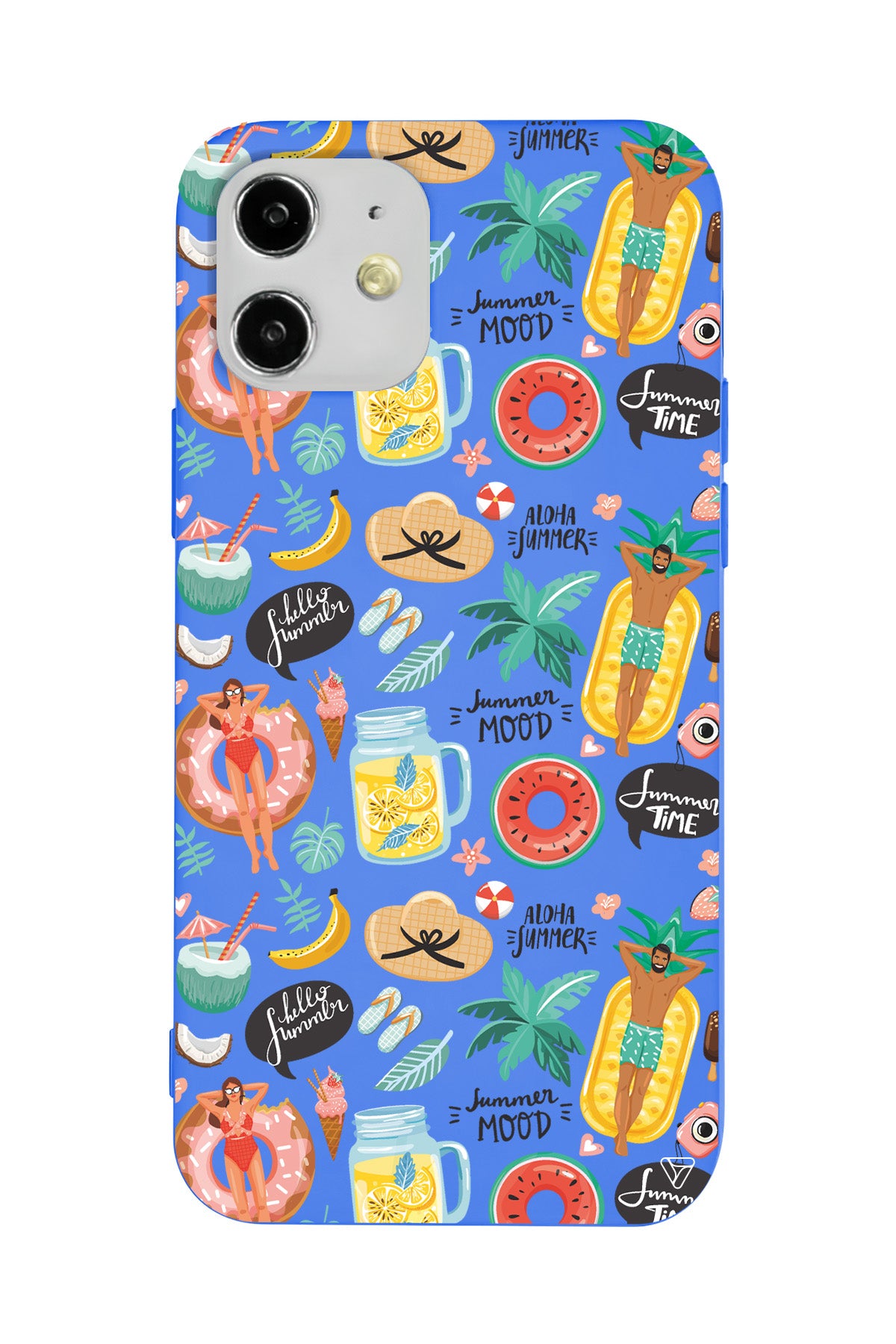 Summer Mood Lansman Model İçi Kadife Silikon Telefon Kılıfı