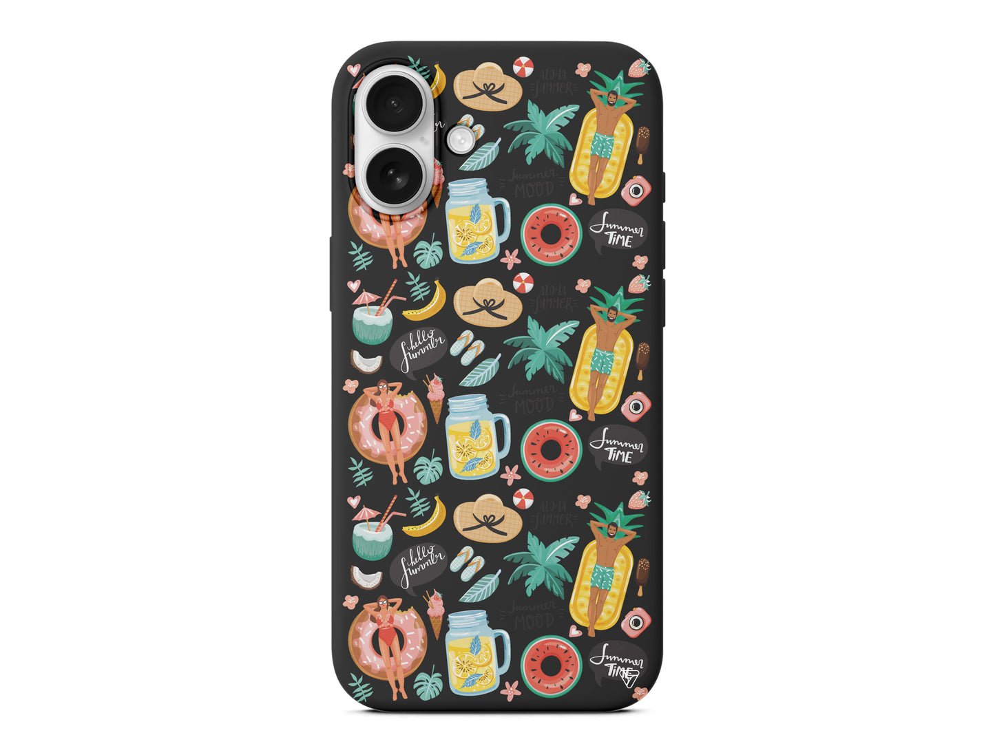 Summer Mood Lansman Model İçi Kadife Silikon Telefon Kılıfı