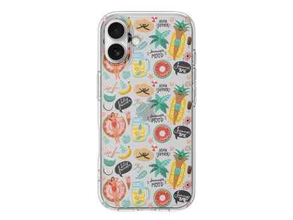 Summer Mood Lansman Model İçi Kadife Silikon Telefon Kılıfı