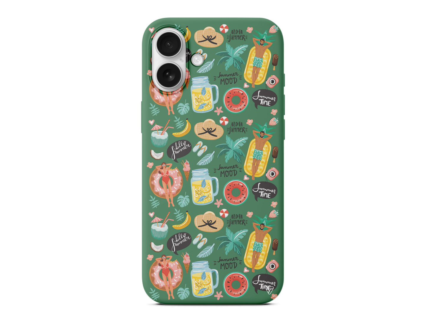 Summer Mood Lansman Model İçi Kadife Silikon Telefon Kılıfı – Plus Serisine Özel