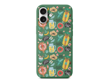 Summer Mood Lansman Model İçi Kadife Silikon Telefon Kılıfı – Plus Serisine Özel