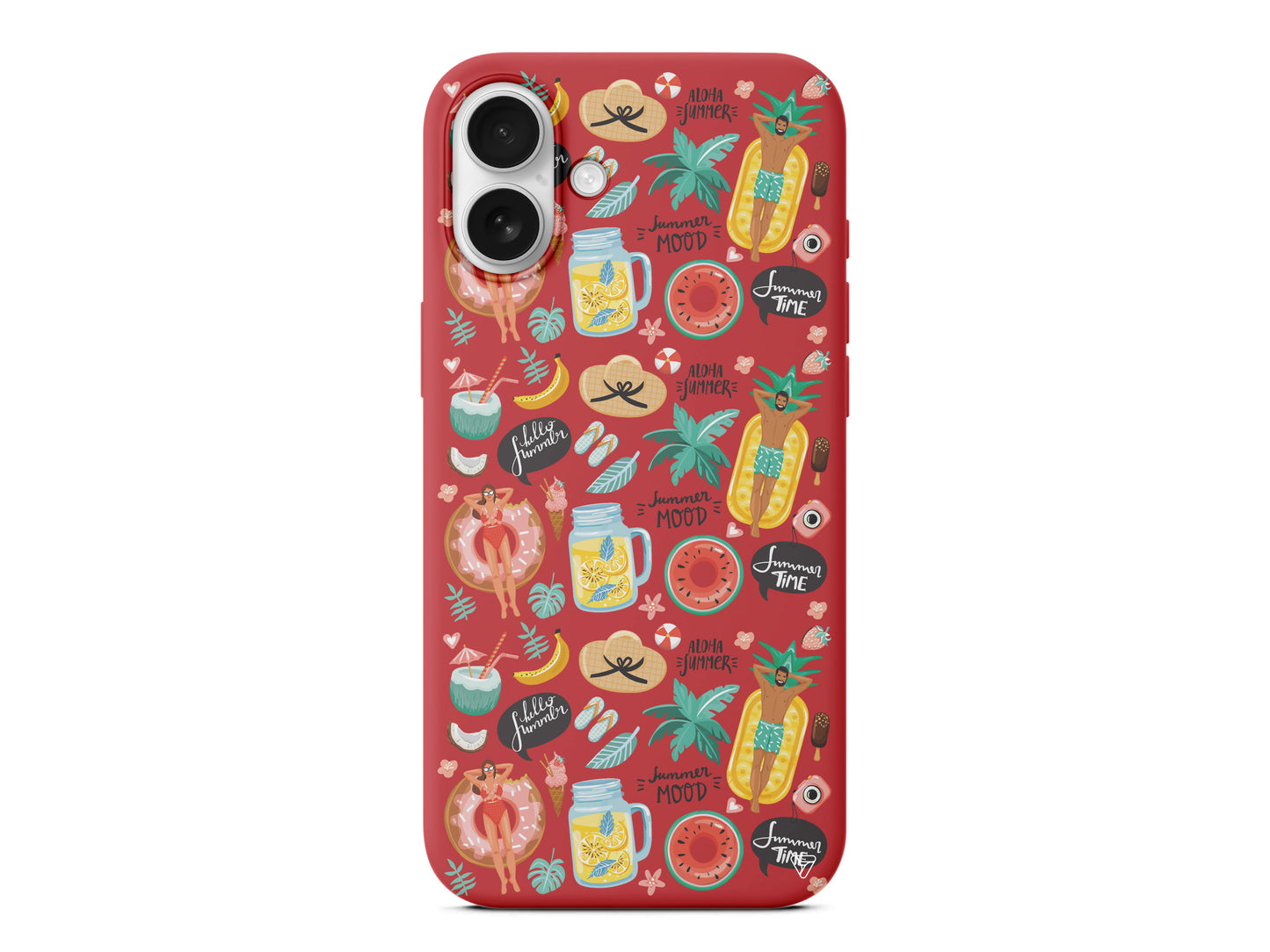 Summer Mood Lansman Model İçi Kadife Silikon Telefon Kılıfı – Plus Serisine Özel