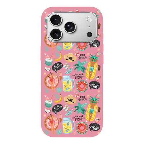 Summer Mood Lansman Model İçi Kadife Silikon Telefon Kılıfı