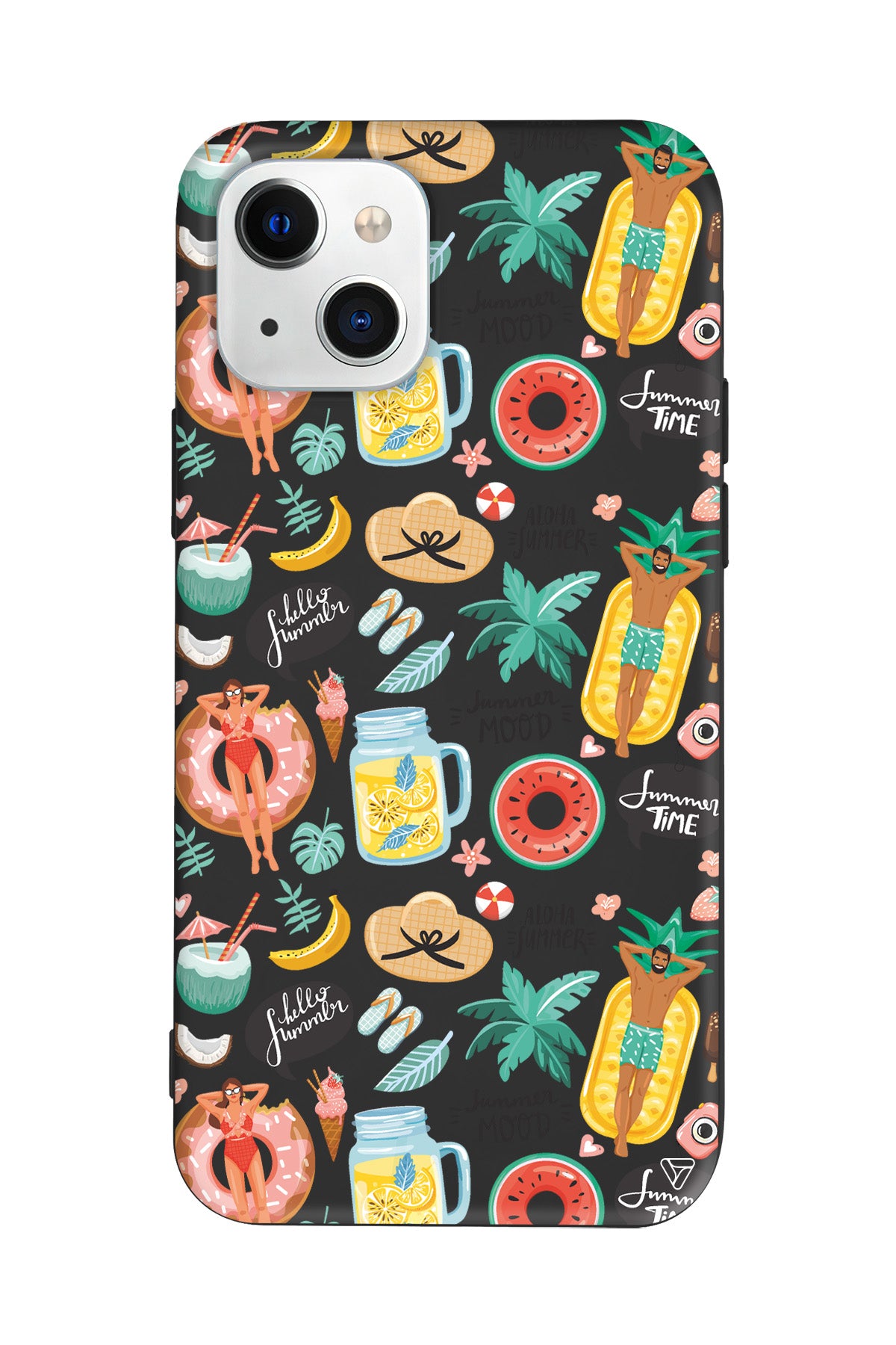 Summer Mood Lansman Model İçi Kadife Silikon Telefon Kılıfı – Plus Serisine Özel