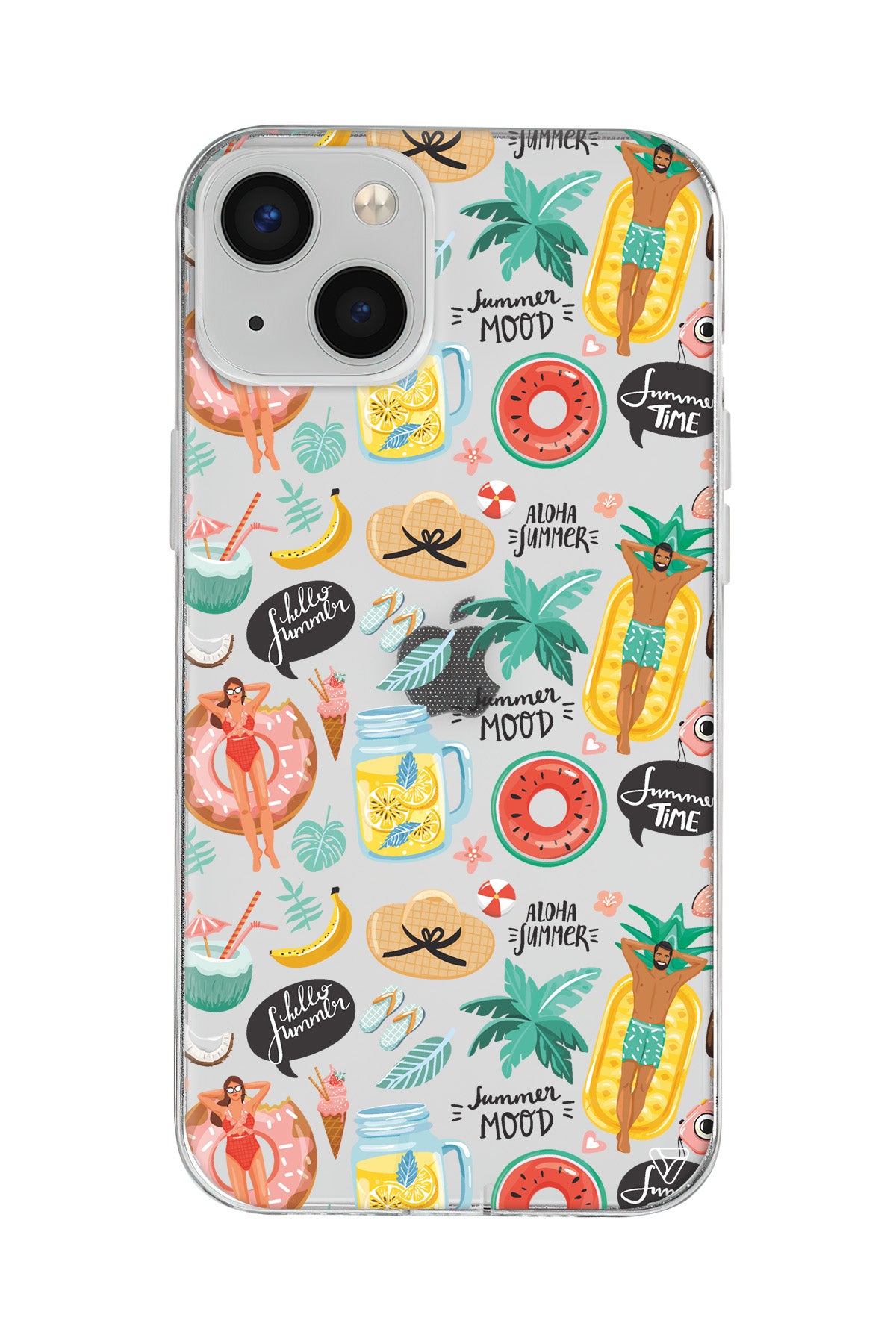 Summer Mood Lansman Model İçi Kadife Silikon Telefon Kılıfı