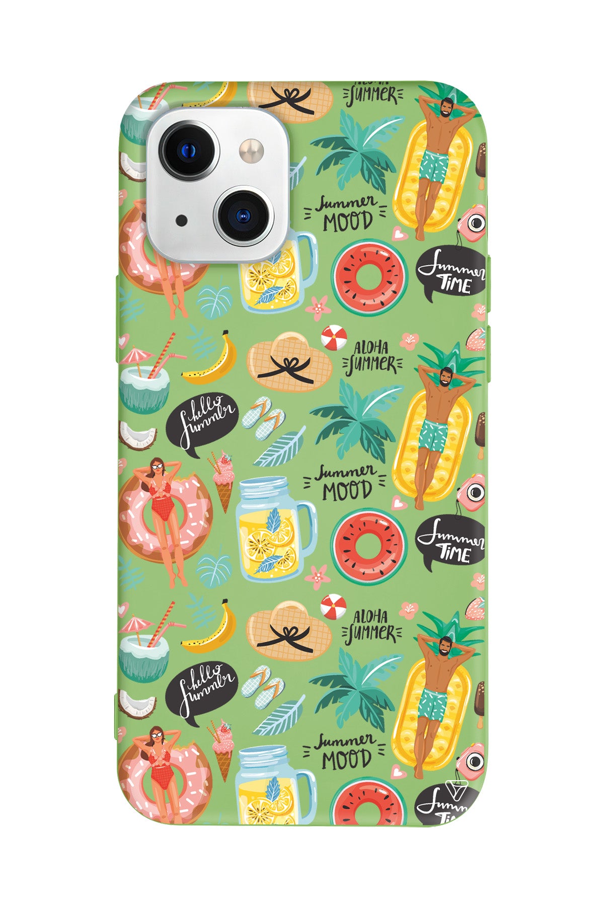 Summer Mood Lansman Model İçi Kadife Silikon Telefon Kılıfı – Plus Serisine Özel