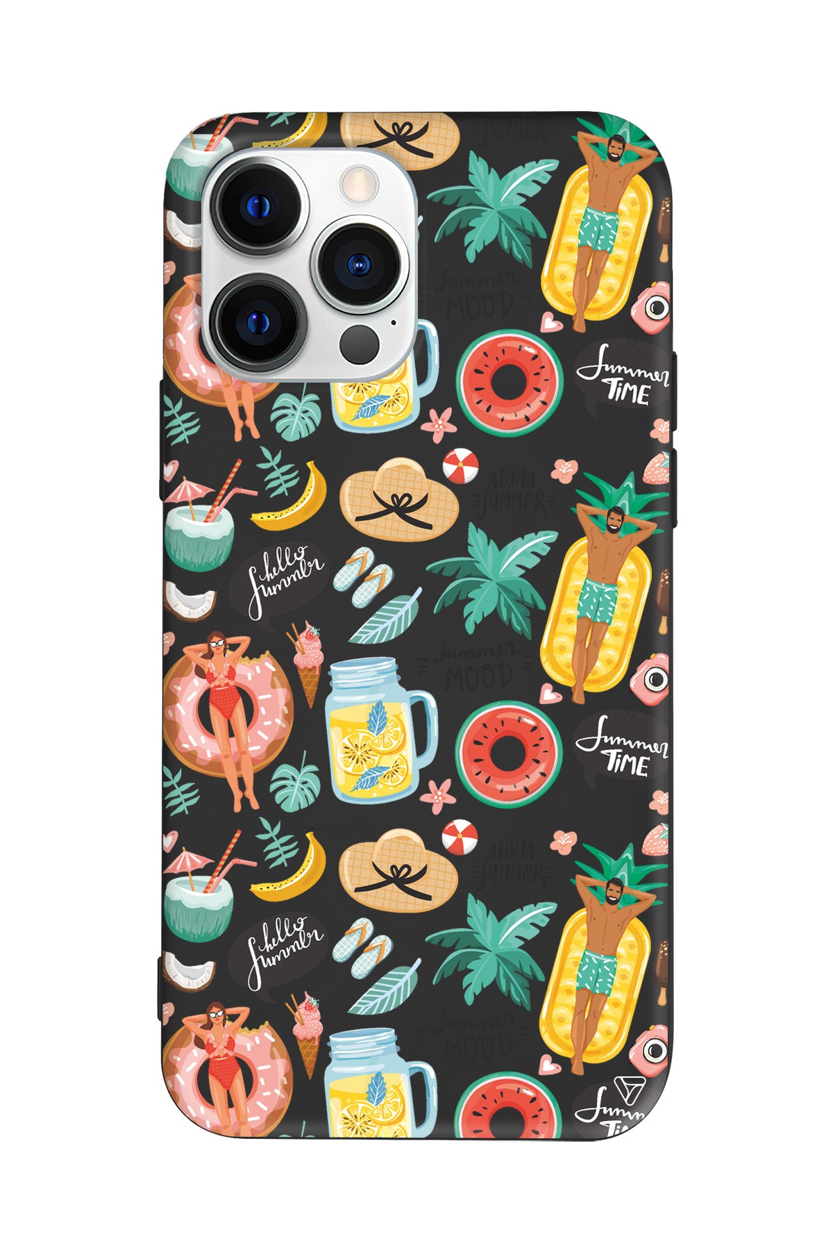 Summer Mood Lansman Model İçi Kadife Silikon Telefon Kılıfı