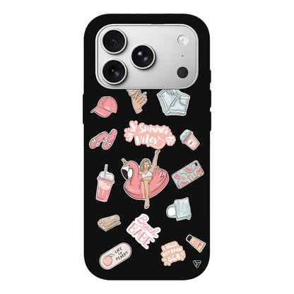 Beach Babe Lansman Model İçi Kadife Silikon Telefon Kılıfı