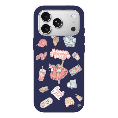 Beach Babe Lansman Model İçi Kadife Silikon Telefon Kılıfı