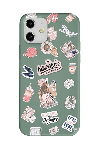 Adventure Lansman Model İçi Kadife Silikon Telefon Kılıfı