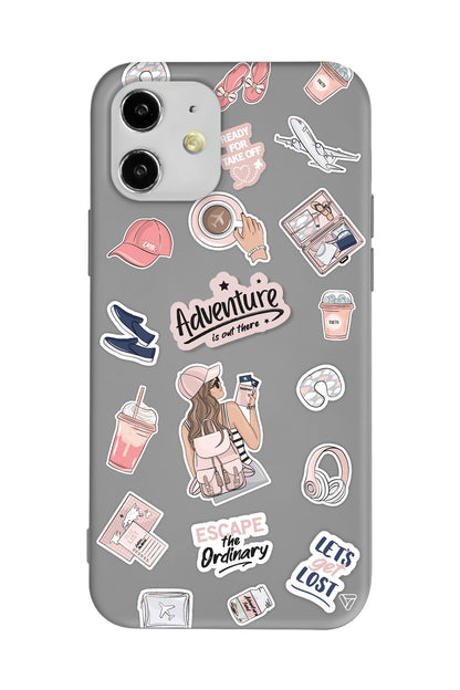 Adventure Lansman Model İçi Kadife Silikon Telefon Kılıfı