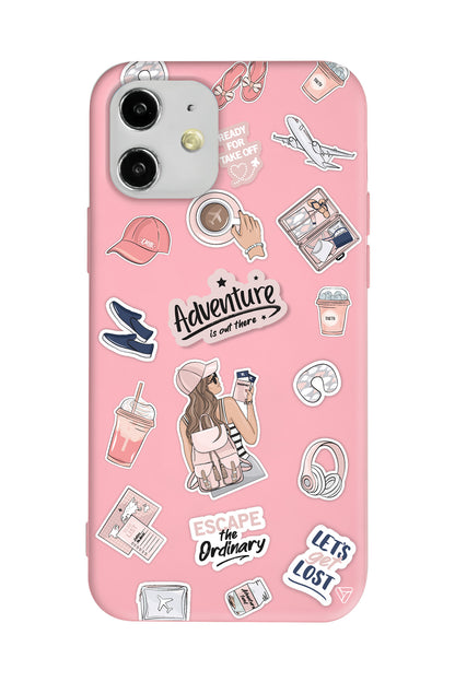 Adventure Lansman Model İçi Kadife Silikon Telefon Kılıfı