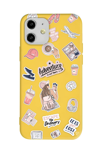 Adventure Lansman Model İçi Kadife Silikon Telefon Kılıfı