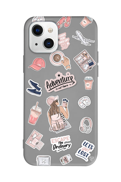 Adventure Lansman Model İçi Kadife Silikon Telefon Kılıfı