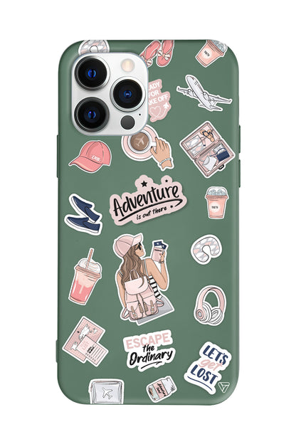 Adventure Lansman Model İçi Kadife Silikon Telefon Kılıfı