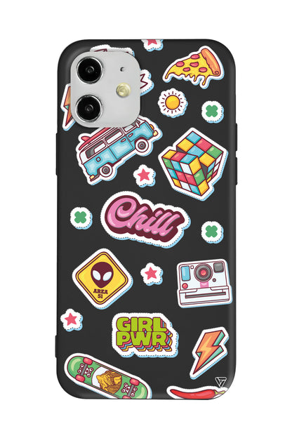 Chill Lansman Model İçi Kadife Silikon Telefon Kılıfı