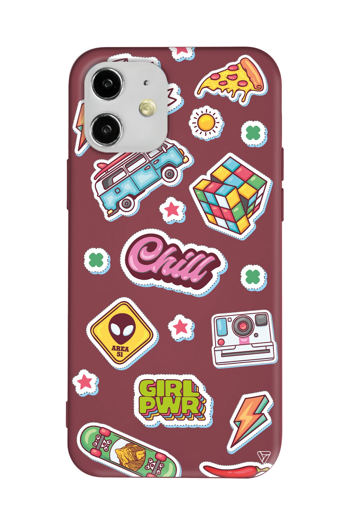 Chill Lansman Model İçi Kadife Silikon Telefon Kılıfı