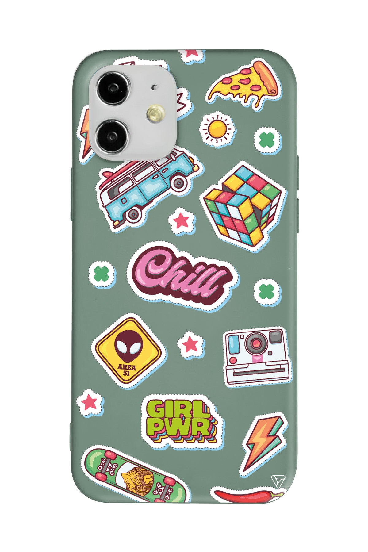 Chill Lansman Model İçi Kadife Silikon Telefon Kılıfı