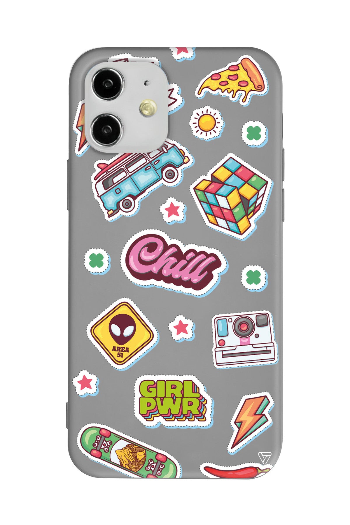 Chill Lansman Model İçi Kadife Silikon Telefon Kılıfı