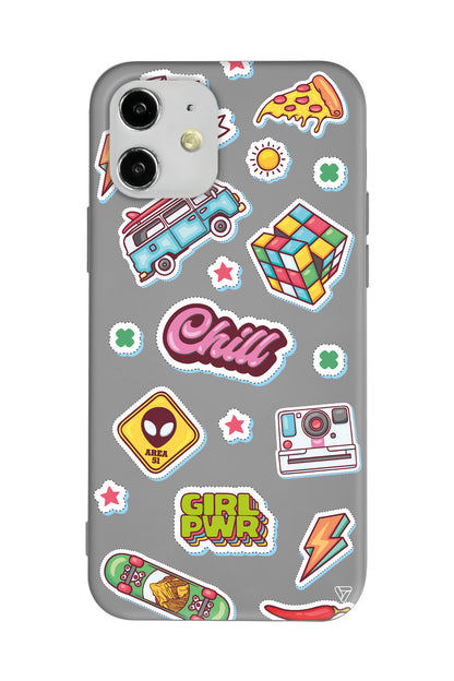 Chill Lansman Model İçi Kadife Silikon Telefon Kılıfı