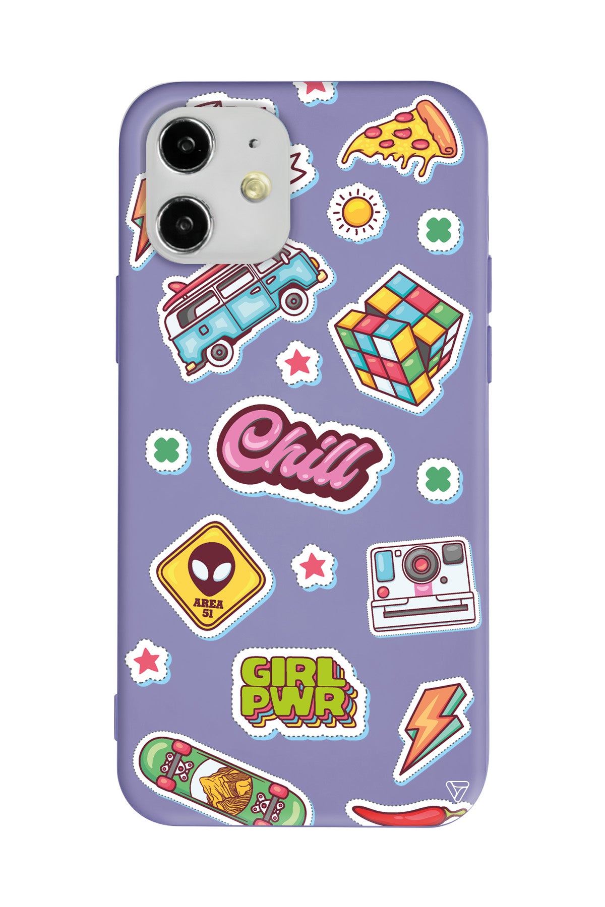 Chill Lansman Model İçi Kadife Silikon Telefon Kılıfı