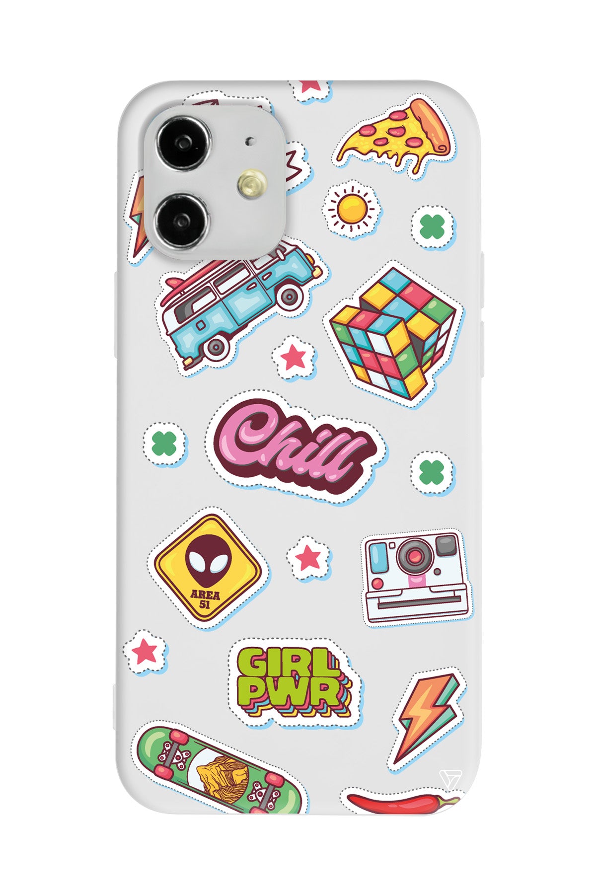 Chill Lansman Model İçi Kadife Silikon Telefon Kılıfı