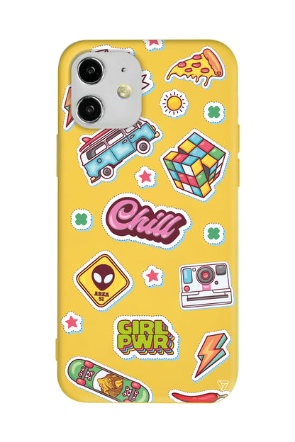 Chill Lansman Model İçi Kadife Silikon Telefon Kılıfı