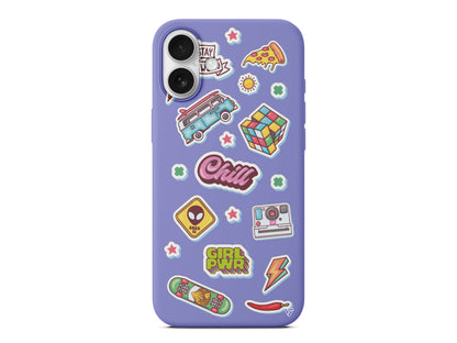 Chill Lansman Model İçi Kadife Silikon Telefon Kılıfı