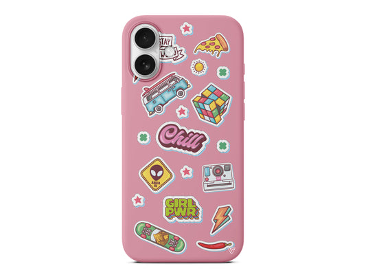 Chill Lansman Model İçi Kadife Silikon Telefon Kılıfı – Plus Serisine Özel