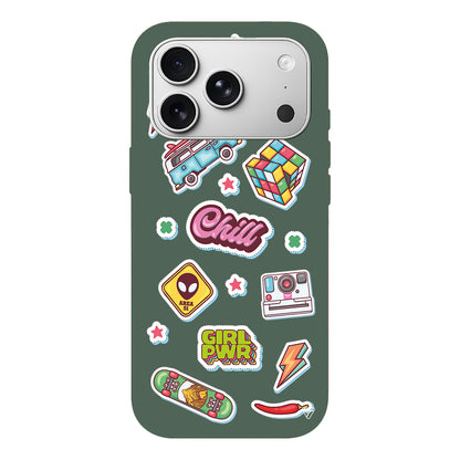 Chill Lansman Model İçi Kadife Silikon Telefon Kılıfı