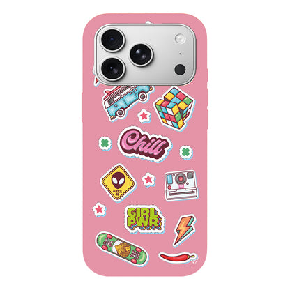 Chill Lansman Model İçi Kadife Silikon Telefon Kılıfı