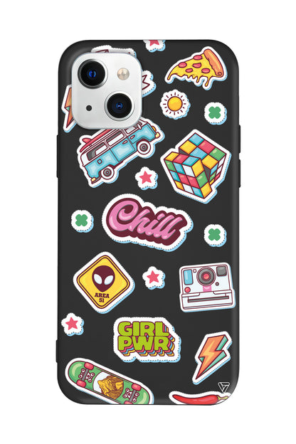 Chill Lansman Model İçi Kadife Silikon Telefon Kılıfı – Plus Serisine Özel