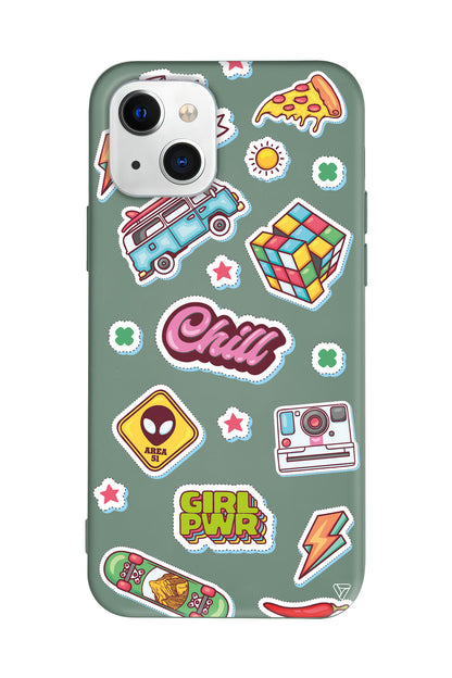 Chill Lansman Model İçi Kadife Silikon Telefon Kılıfı