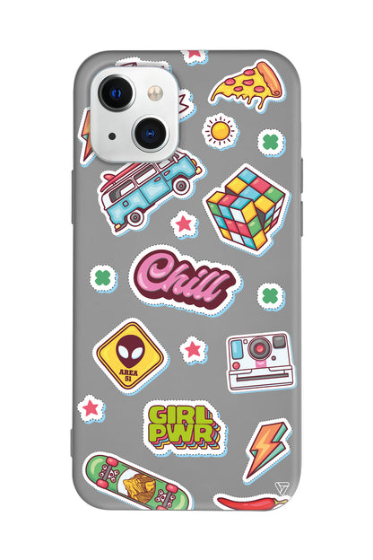 Chill Lansman Model İçi Kadife Silikon Telefon Kılıfı