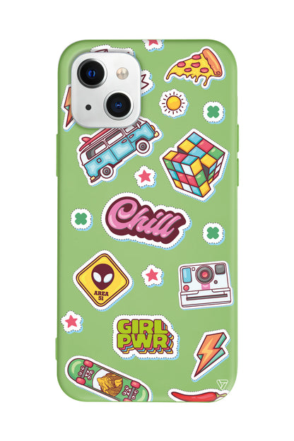 Chill Lansman Model İçi Kadife Silikon Telefon Kılıfı