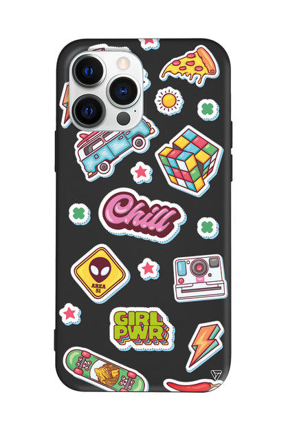 Chill Lansman Model İçi Kadife Silikon Telefon Kılıfı