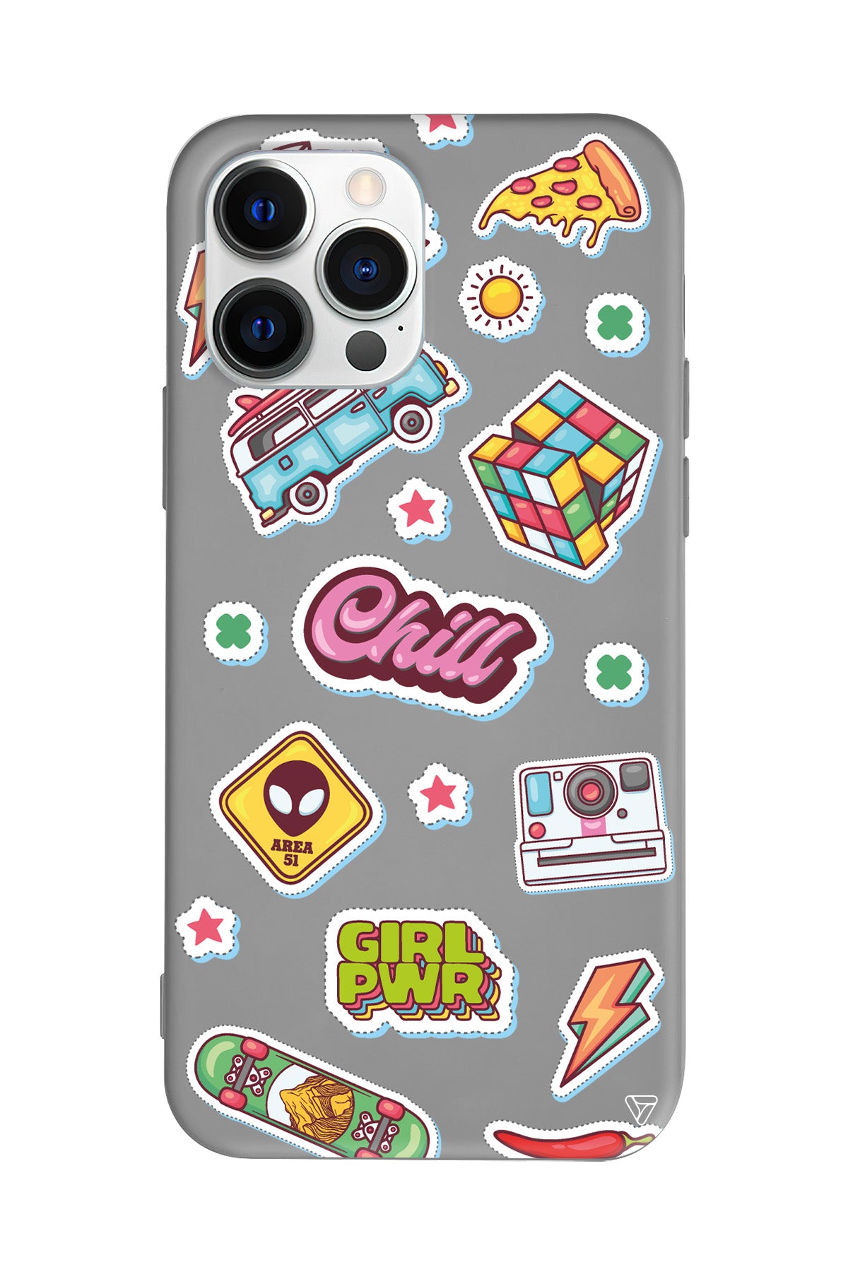 Chill Lansman Model İçi Kadife Silikon Telefon Kılıfı