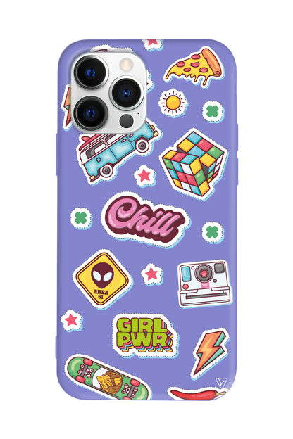 Chill Lansman Model İçi Kadife Silikon Telefon Kılıfı