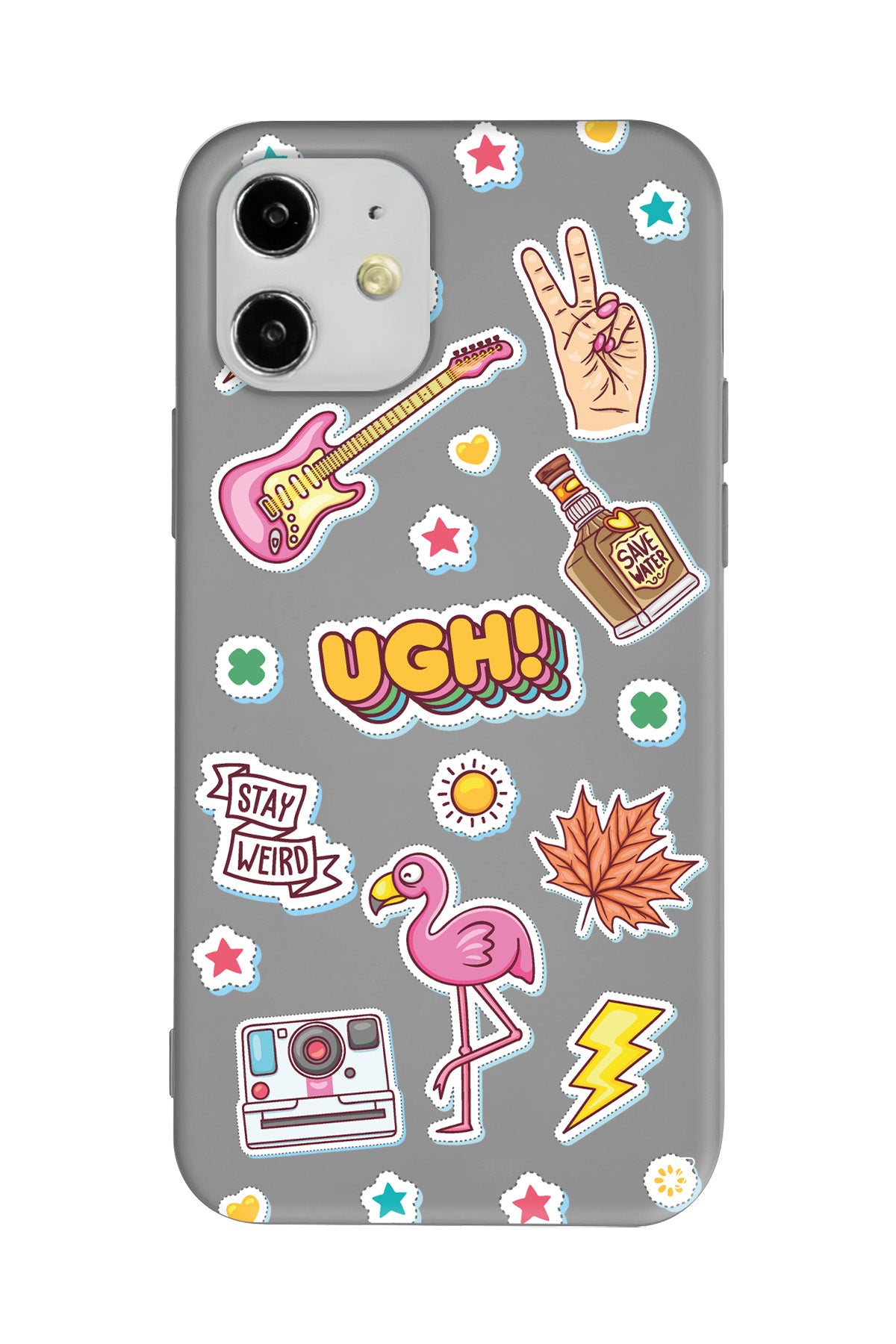 Ugh! Lansman Model İçi Kadife Silikon Telefon Kılıfı