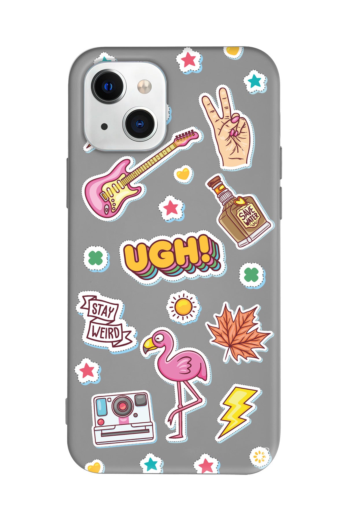 Ugh! Lansman Model İçi Kadife Silikon Telefon Kılıfı