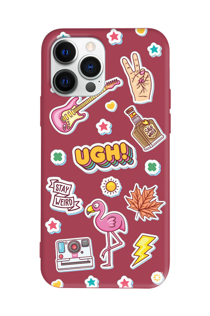 Ugh! Lansman Model İçi Kadife Silikon Telefon Kılıfı