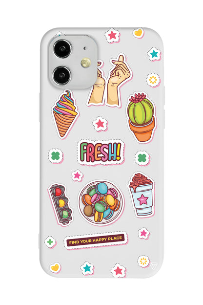 Fresh! Lansman Model İçi Kadife Silikon Telefon Kılıfı