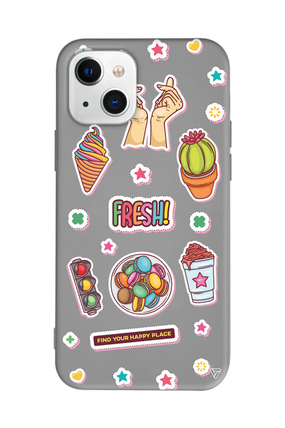 Fresh! Lansman Model İçi Kadife Silikon Telefon Kılıfı