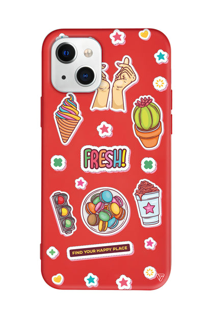 Fresh! Lansman Model İçi Kadife Silikon Telefon Kılıfı – Plus Serisine Özel