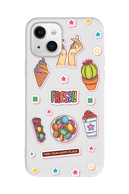 Fresh! Lansman Model İçi Kadife Silikon Telefon Kılıfı – Plus Serisine Özel