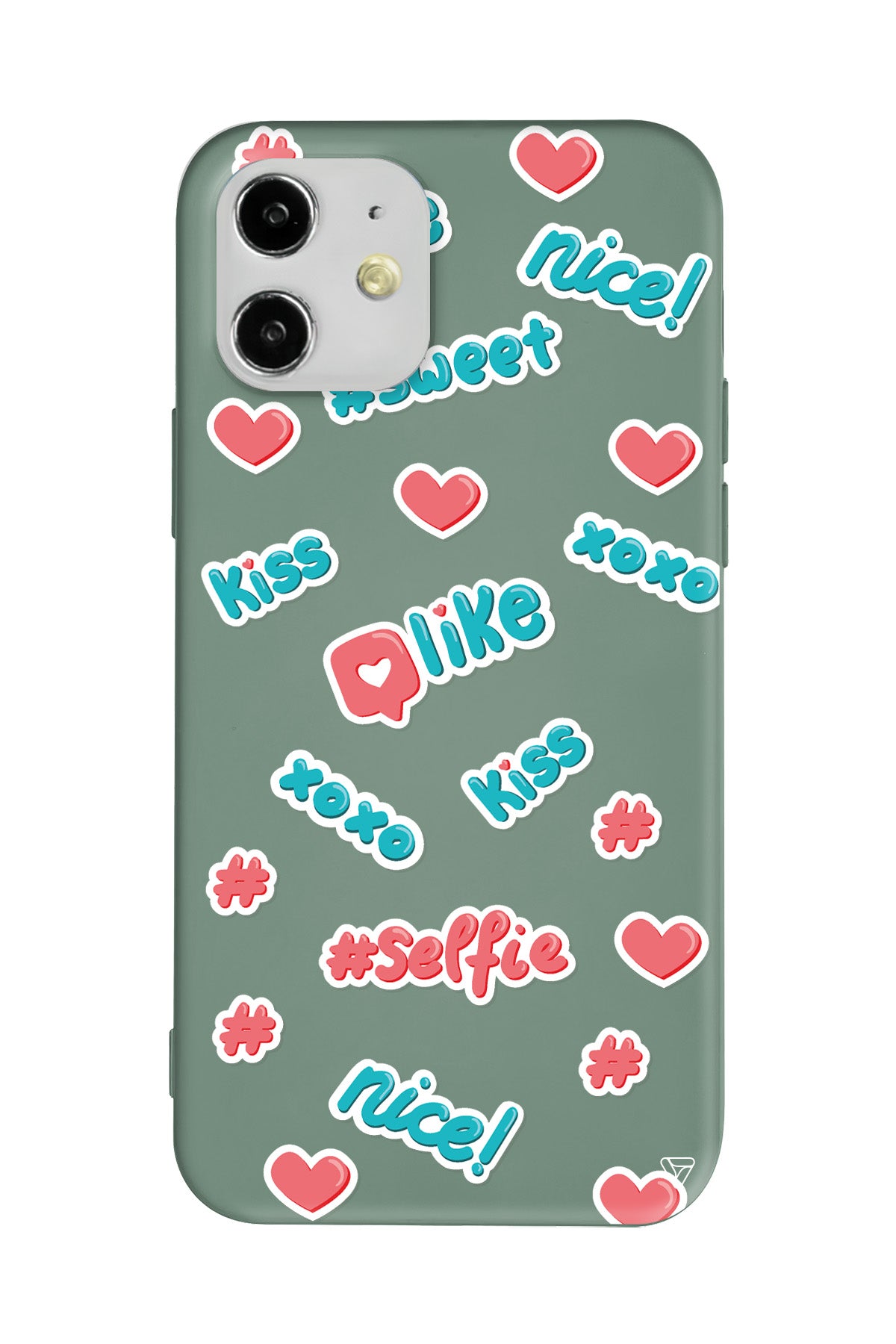 Insta Like Lansman Model İçi Kadife Silikon Telefon Kılıfı