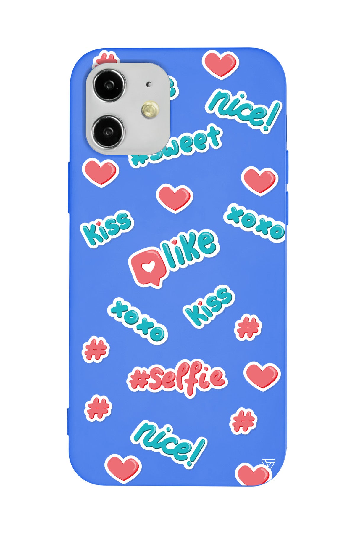 Insta Like Lansman Model İçi Kadife Silikon Telefon Kılıfı