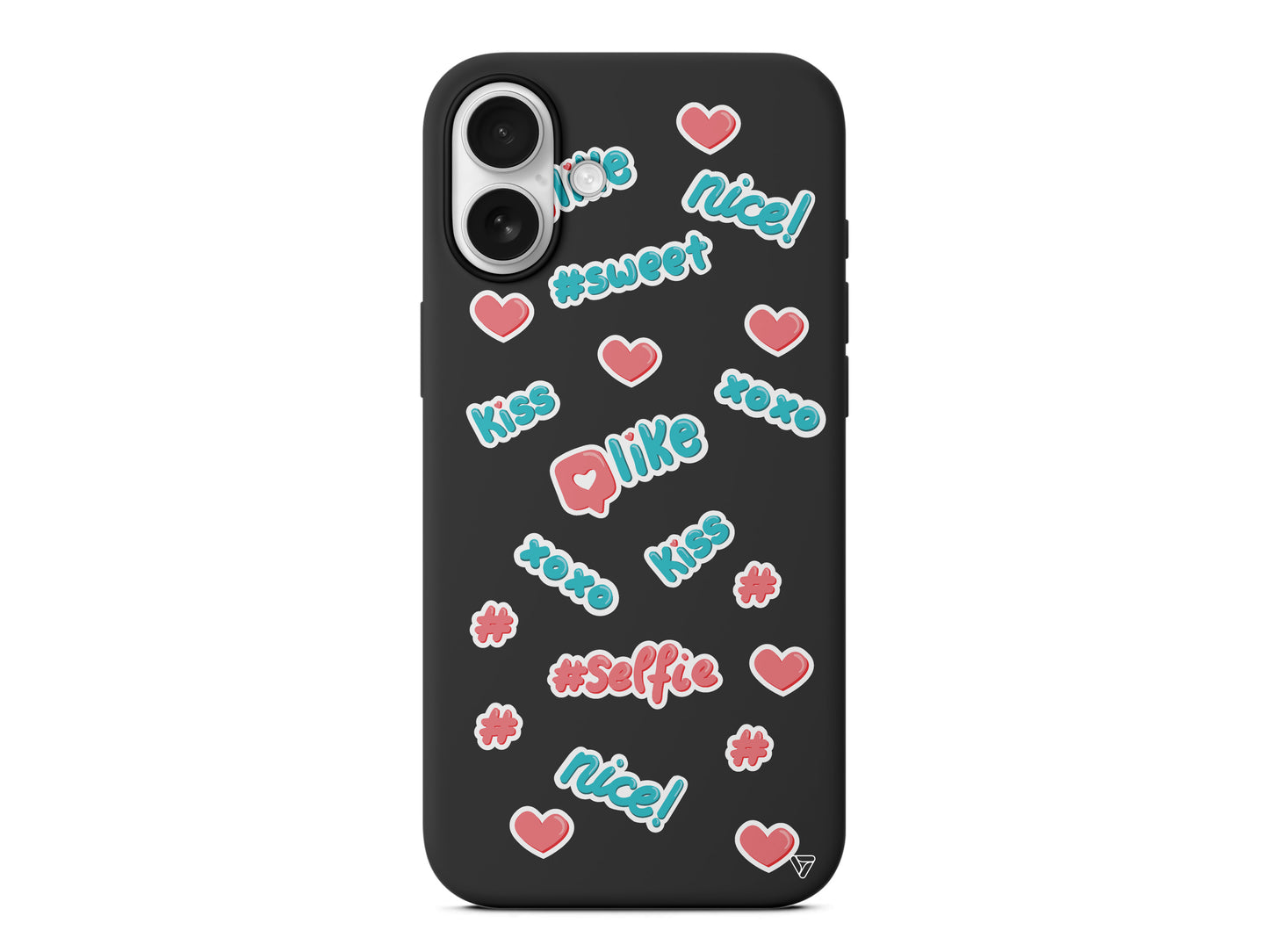 Insta Like Lansman Model İçi Kadife Silikon Telefon Kılıfı