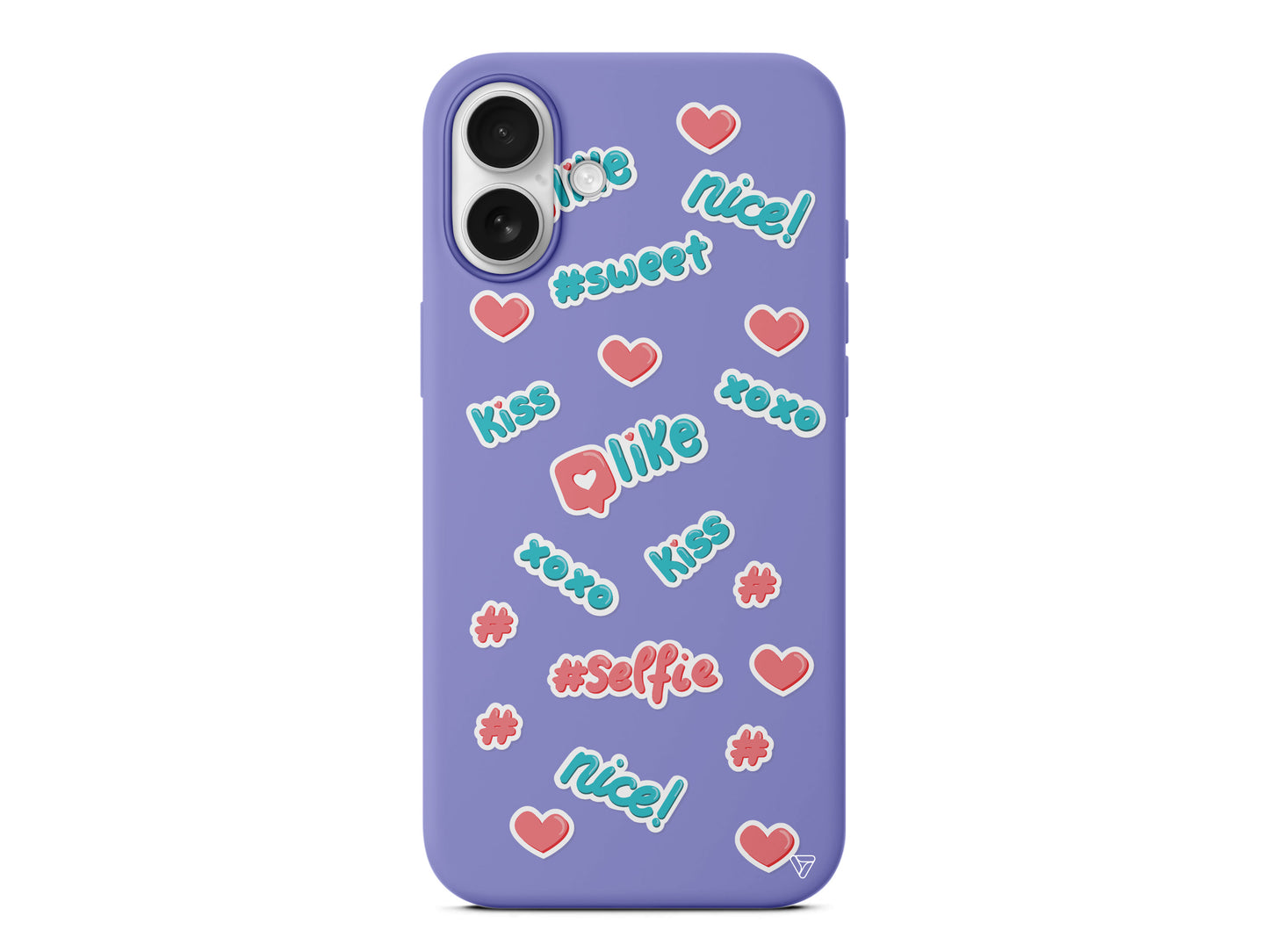 Insta Like Lansman Model İçi Kadife Silikon Telefon Kılıfı