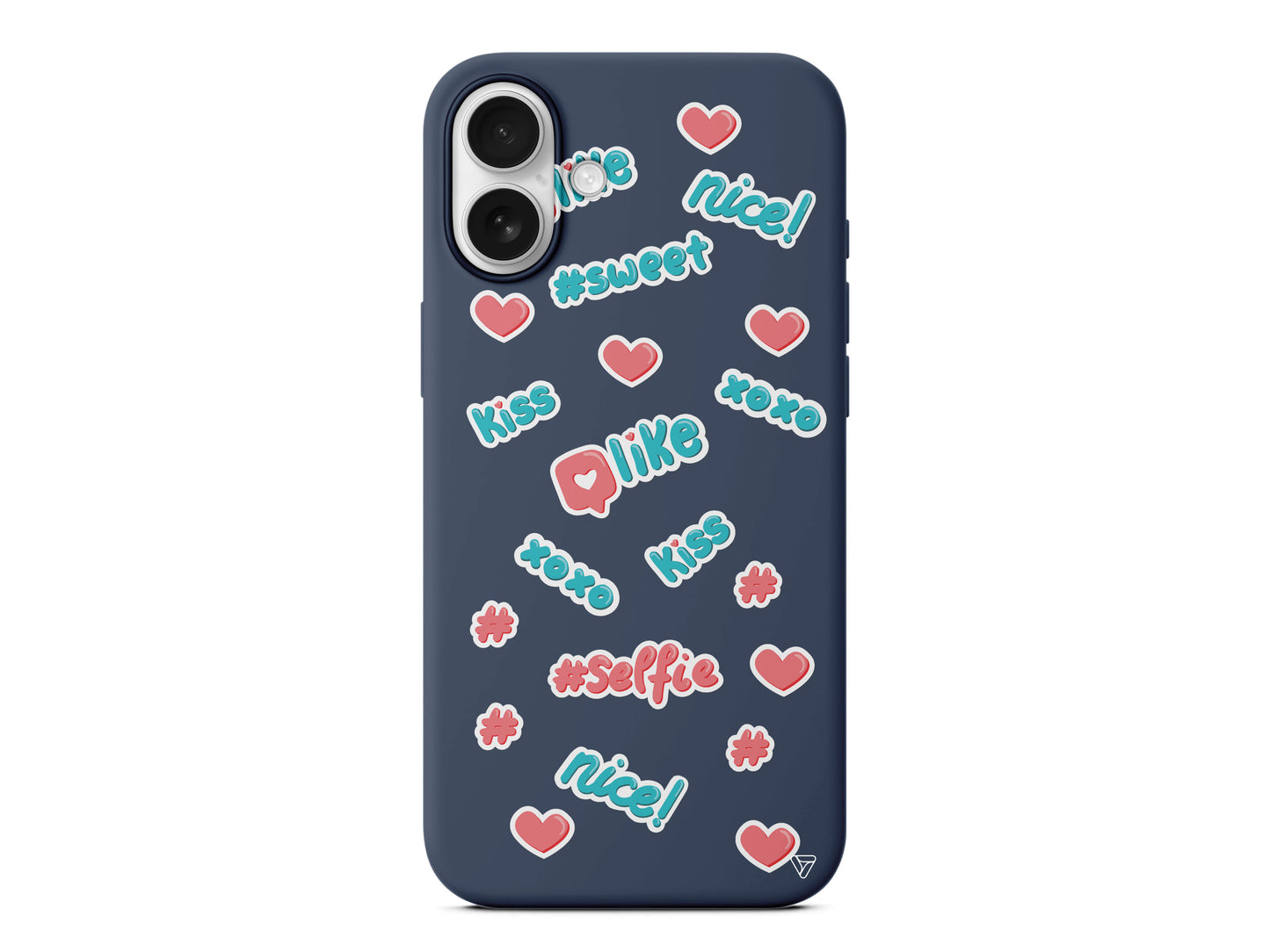 Insta Like Lansman Model İçi Kadife Silikon Telefon Kılıfı